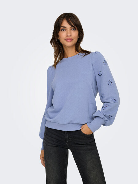 FEMME L/S PUFF EMBROIDERY