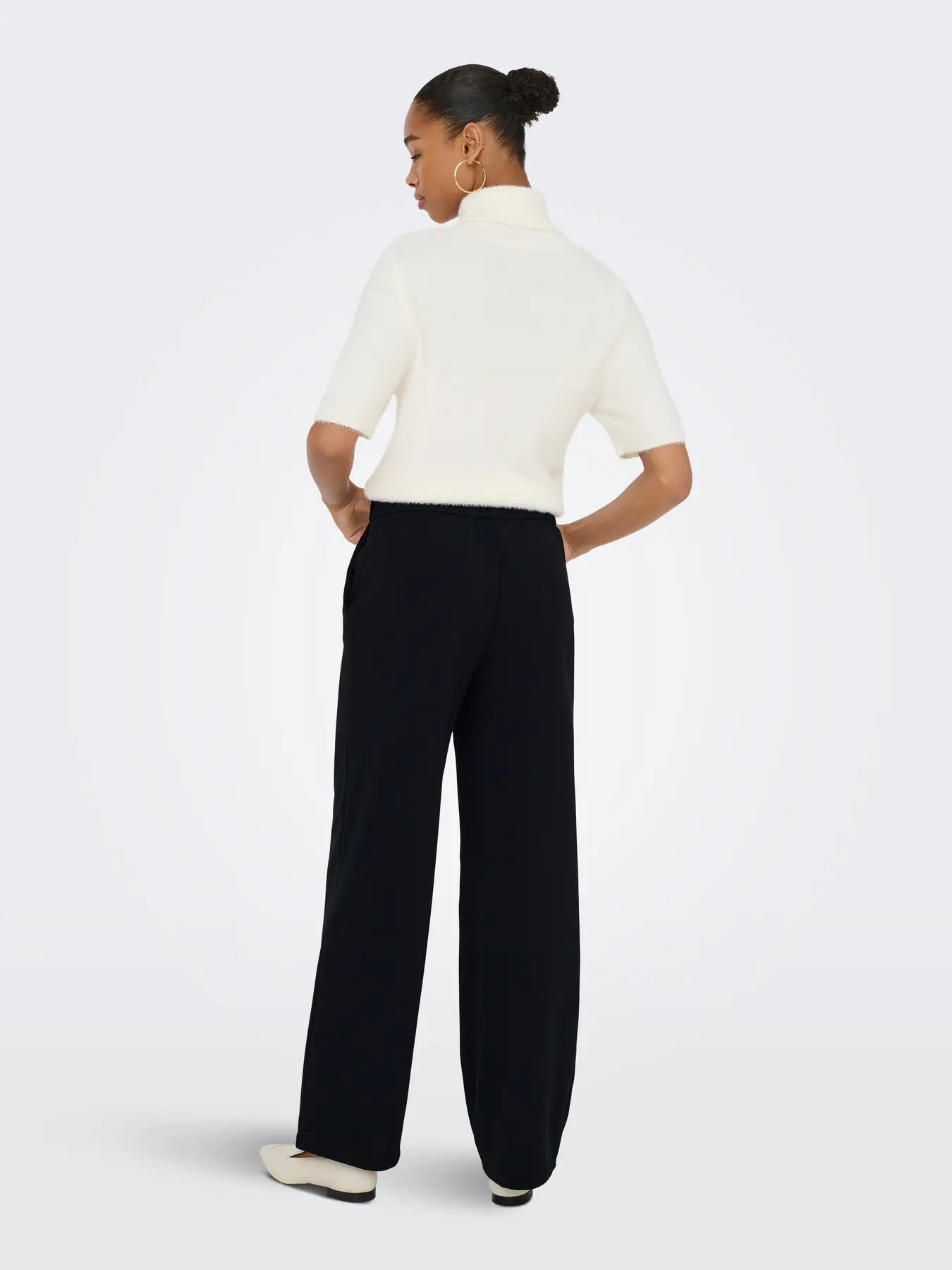 ONLRINA BUTTON PANT Black/Gold button