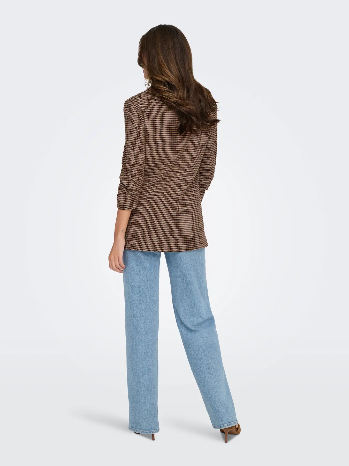 ONLLETTIE LIFE 3/4 CHECK BLAZER