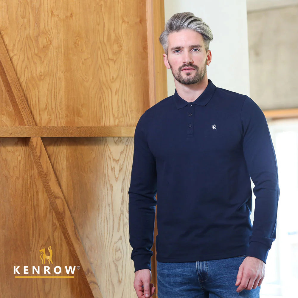 Brodie L/S Polo Navy