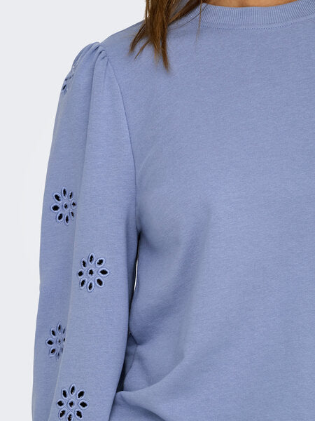 FEMME L/S PUFF EMBROIDERY