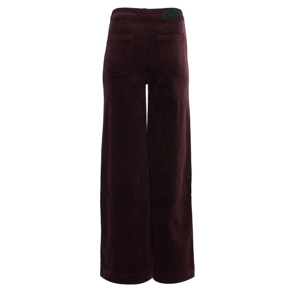 Jacinda Wide Leg Cord Plum