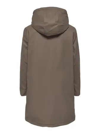 ONLSALLY RAINCOAT Walnut/Black