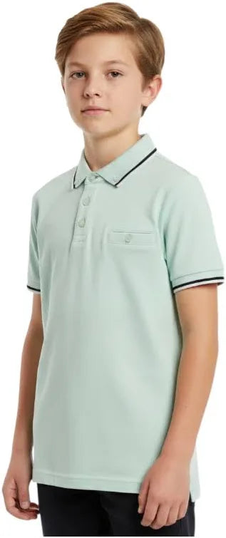 Nixon Boys Polo Pale Green