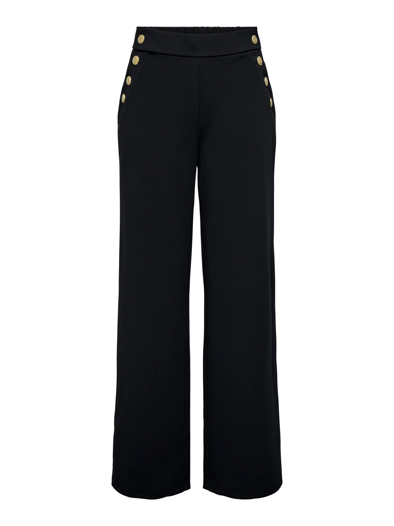 ONLRINA BUTTON PANT Black/Gold button