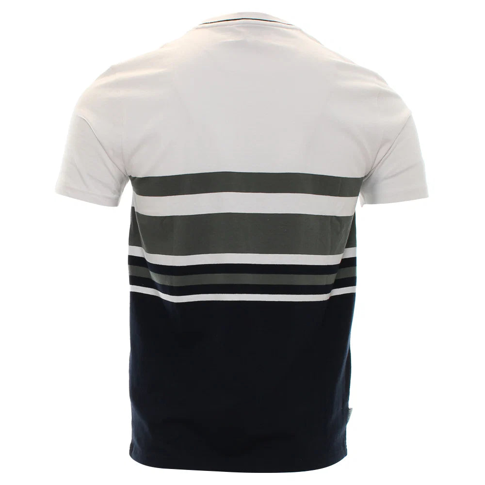 Griffin Striped Tee Khaki