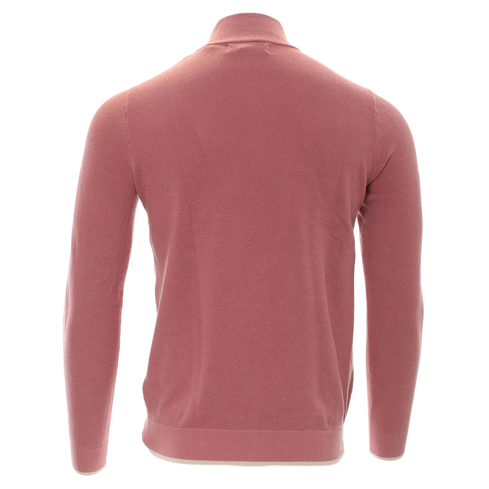 Arlo Knit Half Zip Salmon