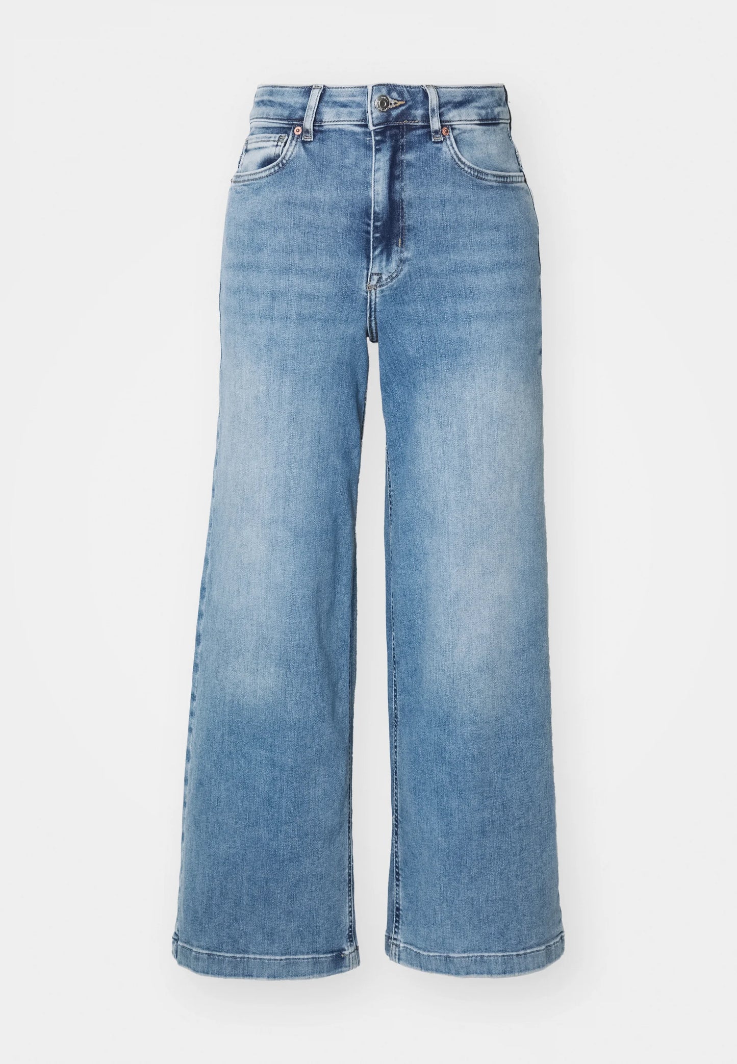 Madison Blush HW Crop WID Light Blue Denim
