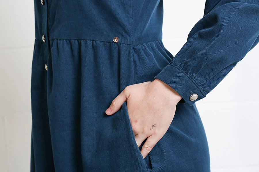 Hazel Shirt Dress Teal