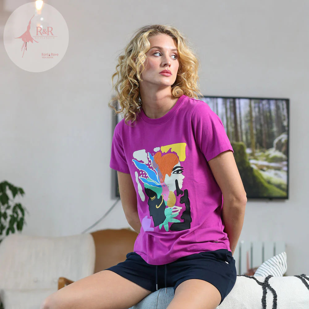 Riley Tee Magenta