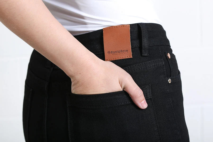 Jane Wide Leg Jean Black