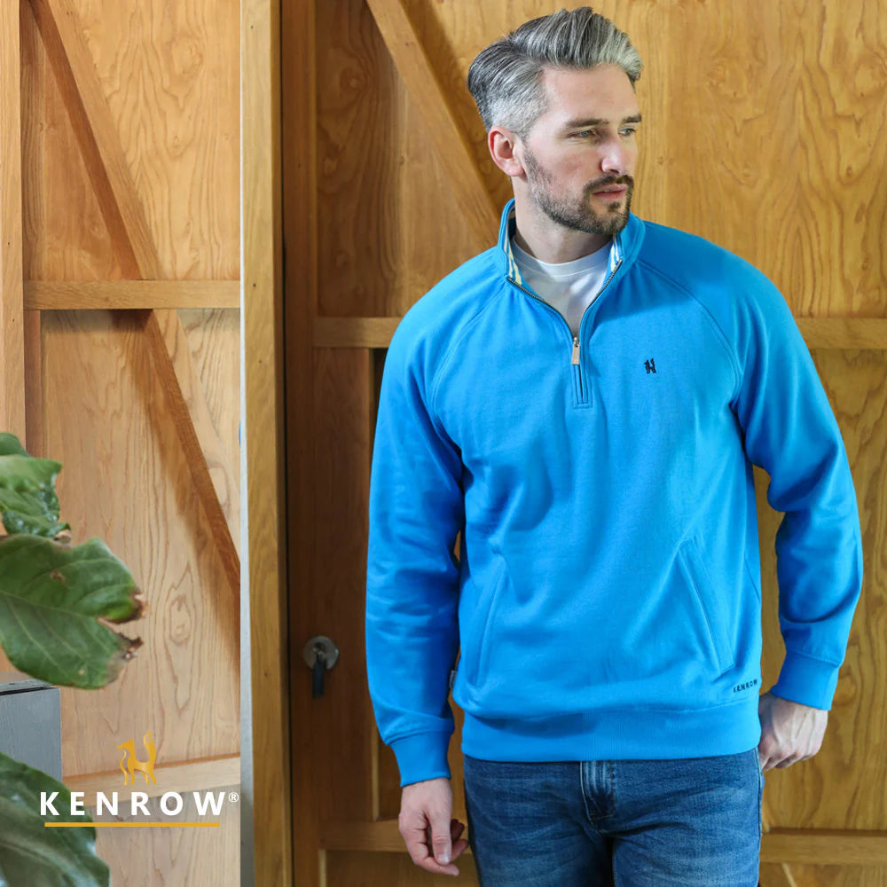 Avery Half Zip Blue