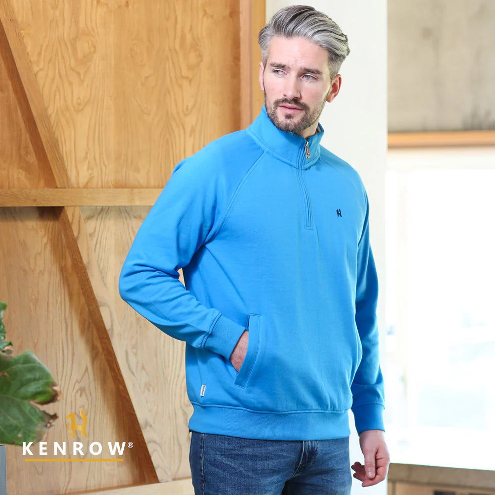 Avery Half Zip Blue