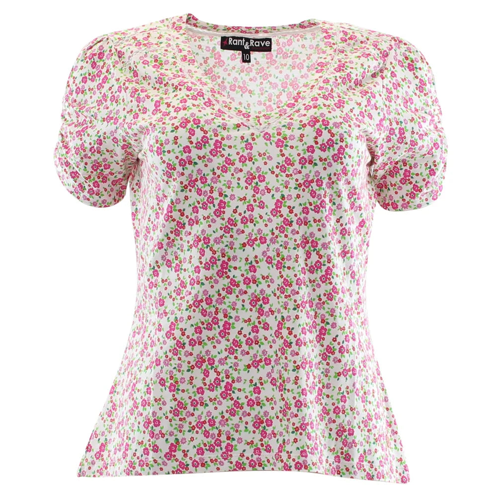 Christabel Tee Pink Floral