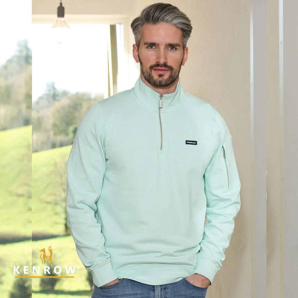 Julien Half Zip Pale Green