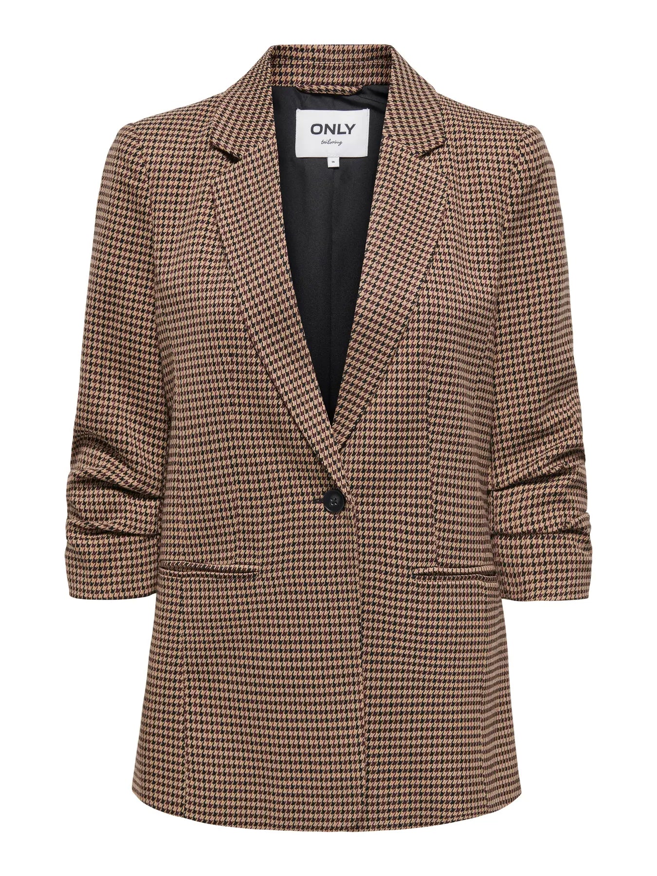 ONLLETTIE LIFE 3/4 CHECK BLAZER