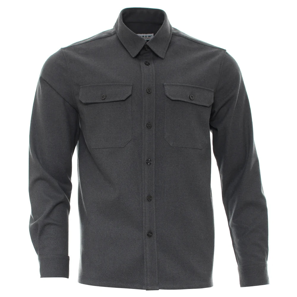 Marc Overshirt Pewter Green Melange