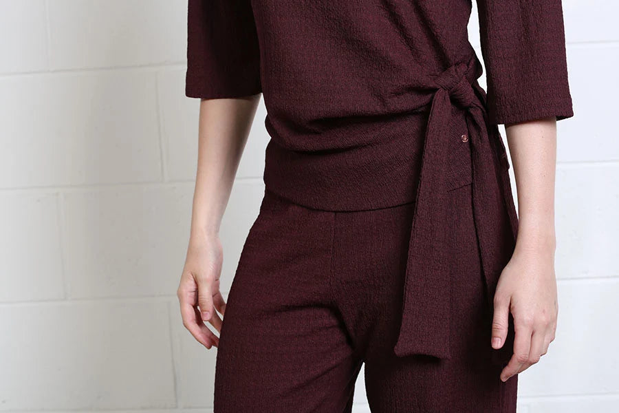 Freya Textured Co-Ord Chocolate Brown