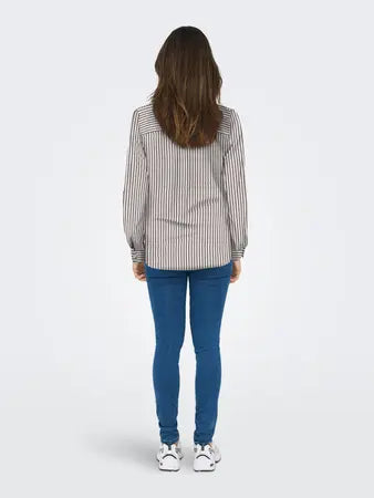 ONLYASMIN SHIRT FALCON/WHITE