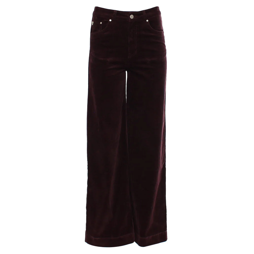 Jacinda Wide Leg Cord Plum