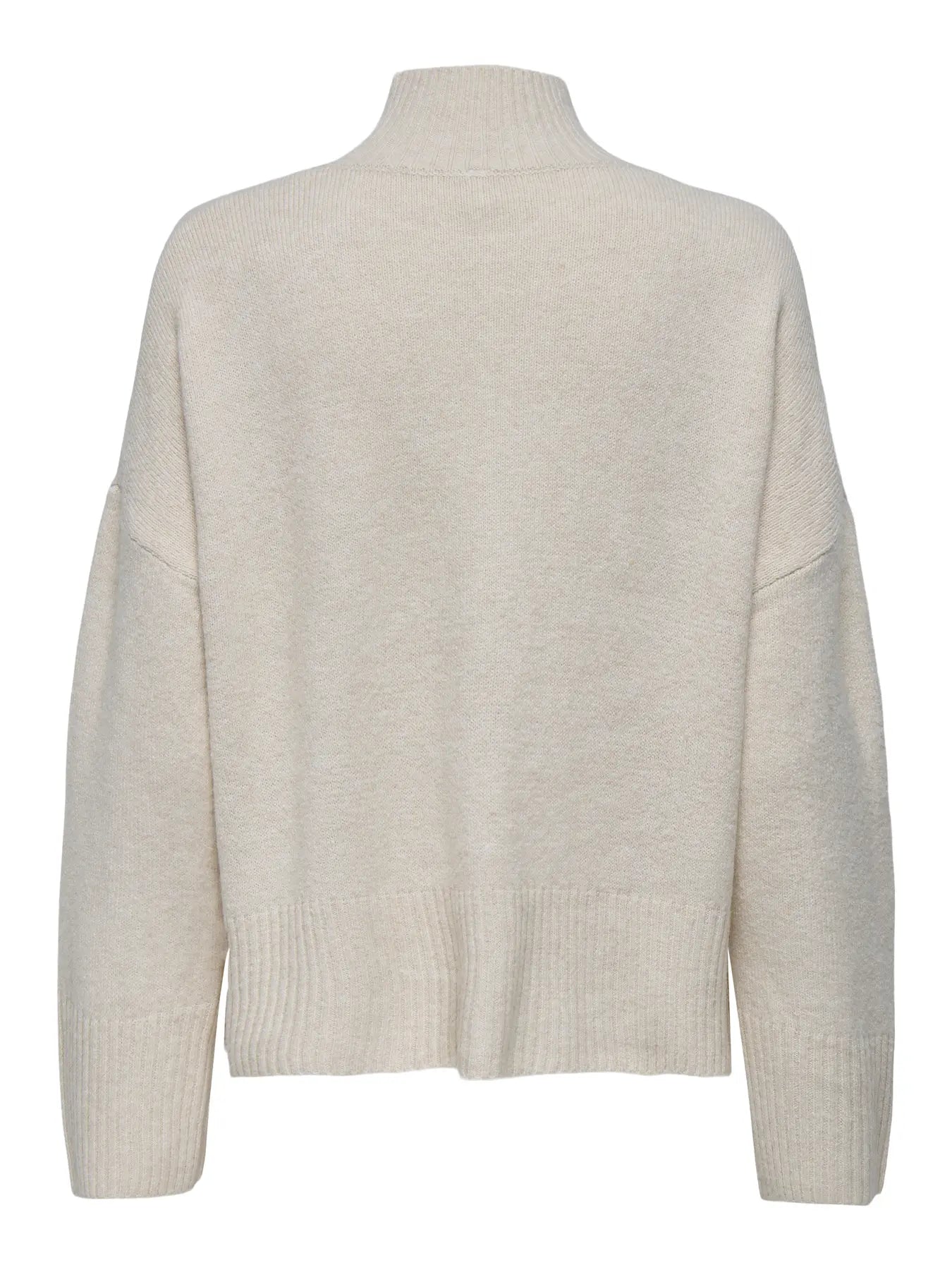 ONLWHITNEY LIFE LS HIGHNECK KNT Stone