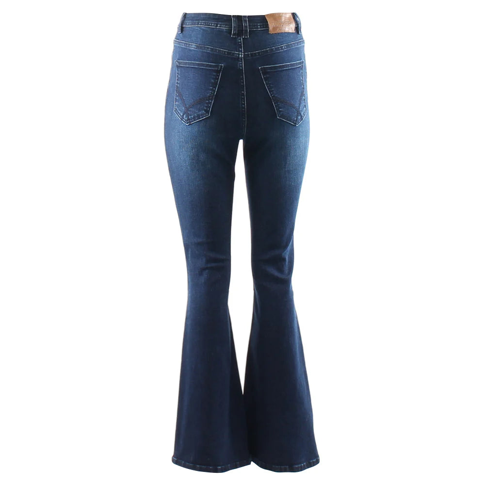 Kym Flare Jean Dark Indigo