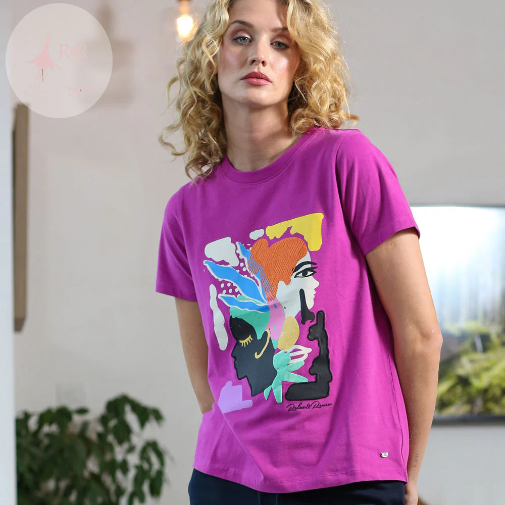 Riley Tee Magenta