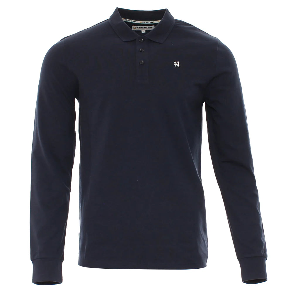 Brodie L/S Polo Navy