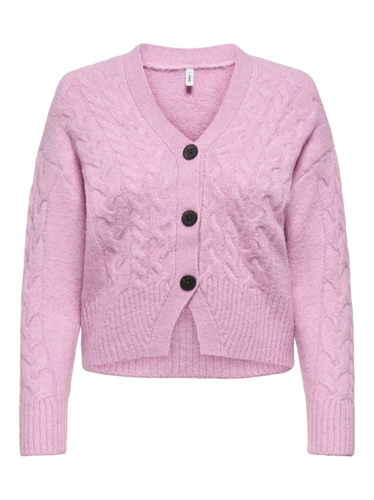 ONLRIO LIFE LS CABLE CARDIGAN KNT