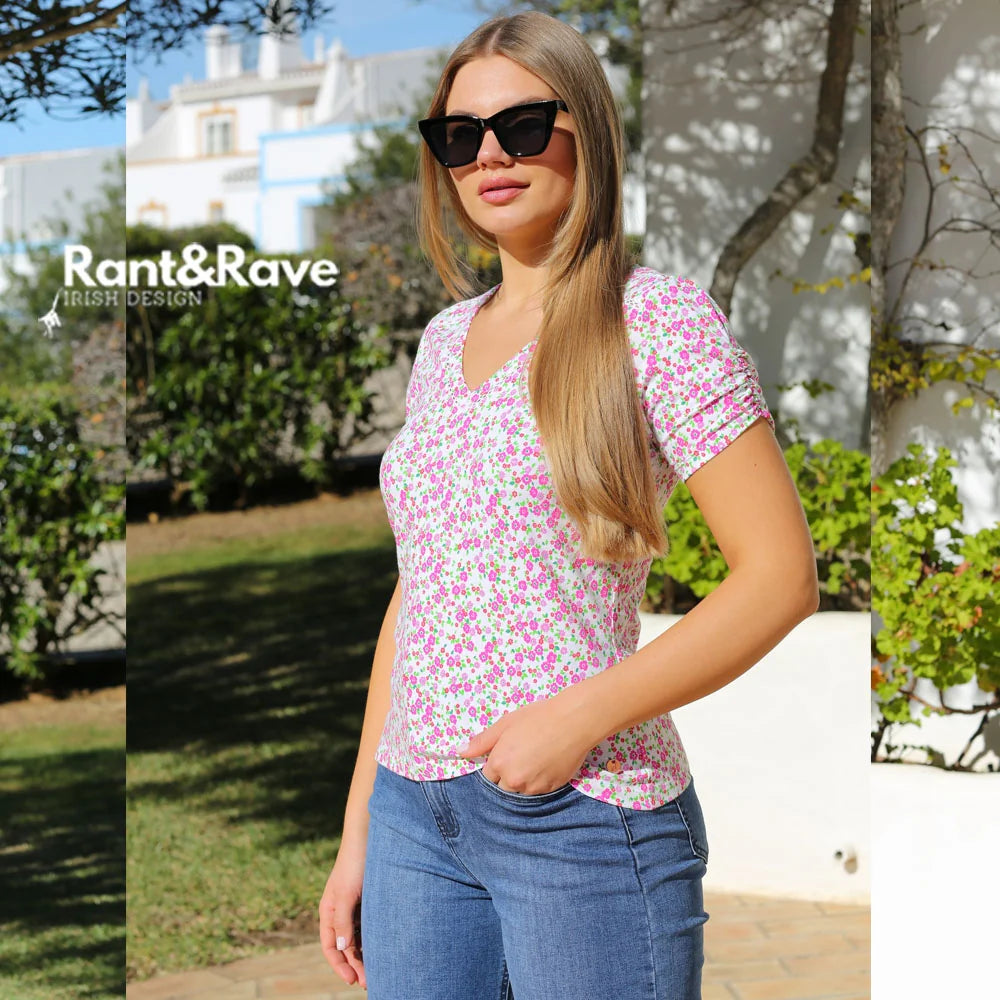 Christabel Tee Pink Floral