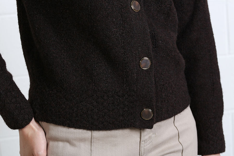 Claire Cardigan Dark Brown