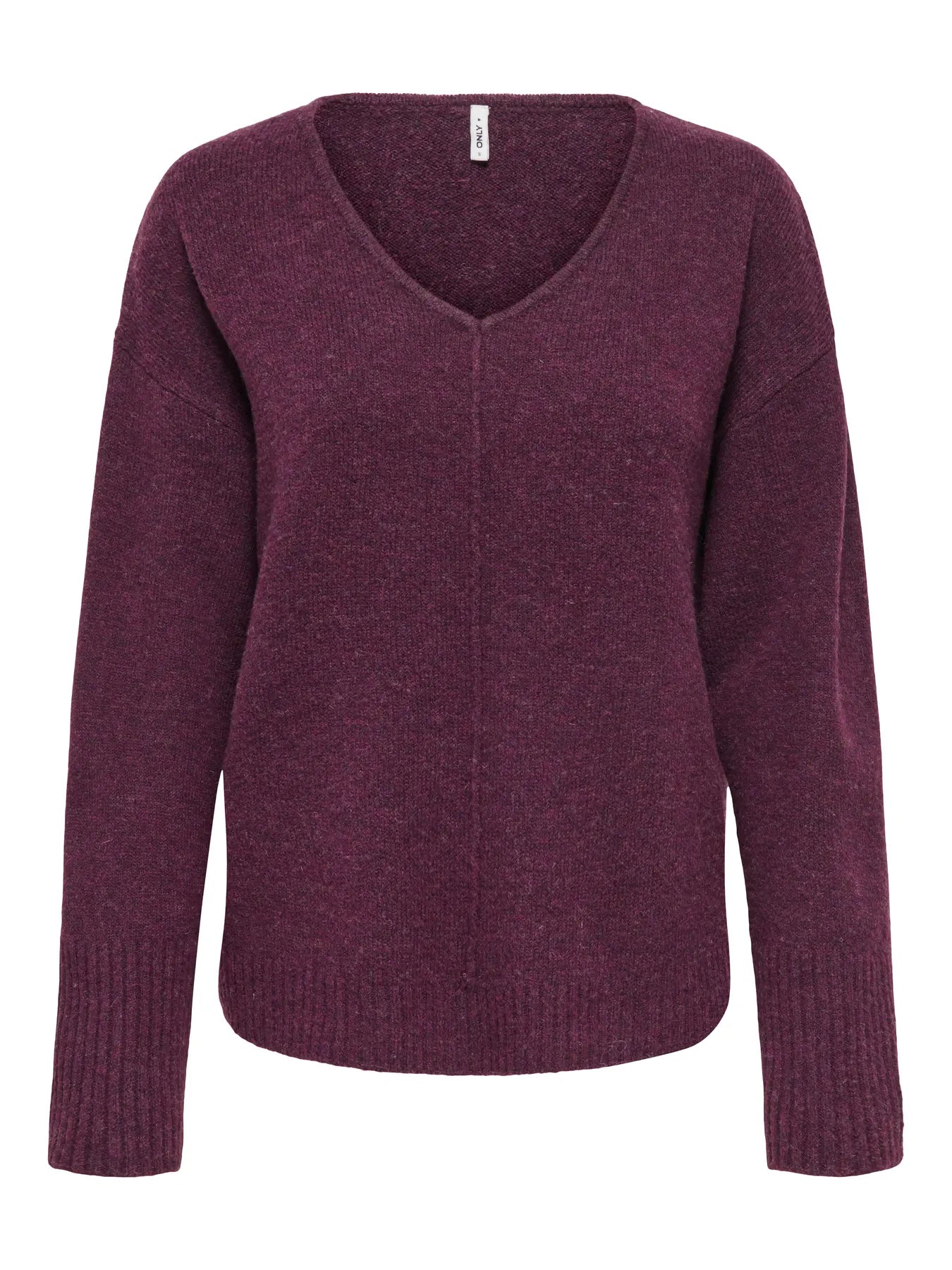 ONLWHITNEY LIFE LS V-NECK KNT MAUVE WINE