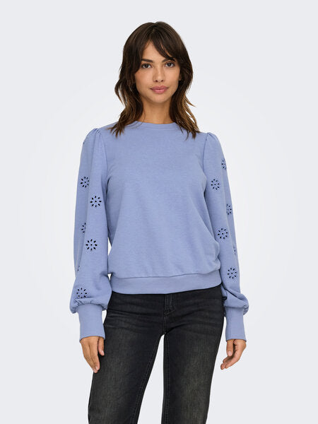FEMME L/S PUFF EMBROIDERY