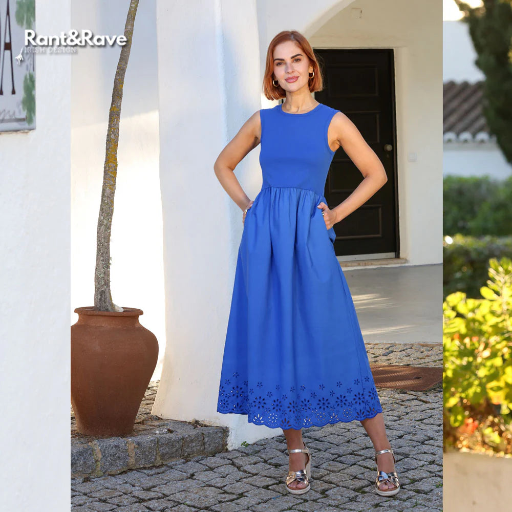 Carmen Dress Cobalt Blue