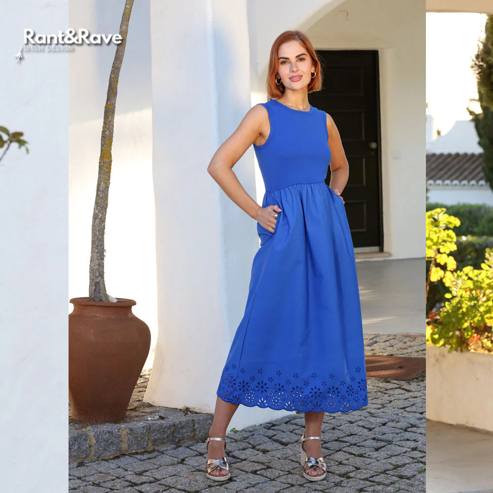 Carmen Dress Cobalt Blue