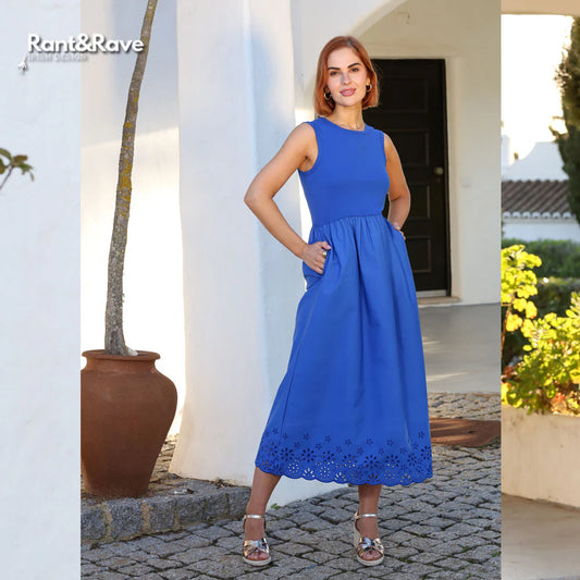 Carmen Dress Cobalt Blue