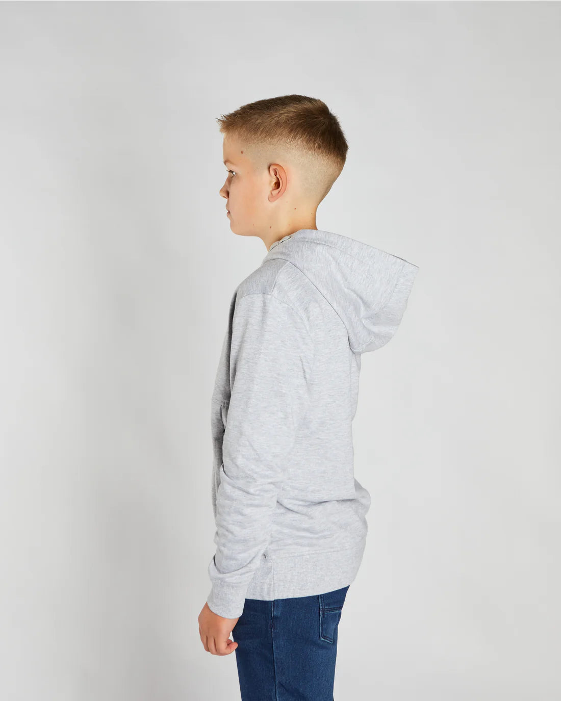 Otis Boys Hood Grey Melange