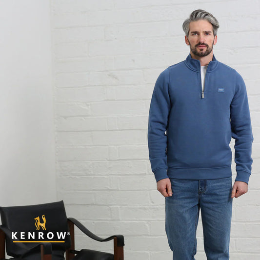 Damon Half Zip Denim