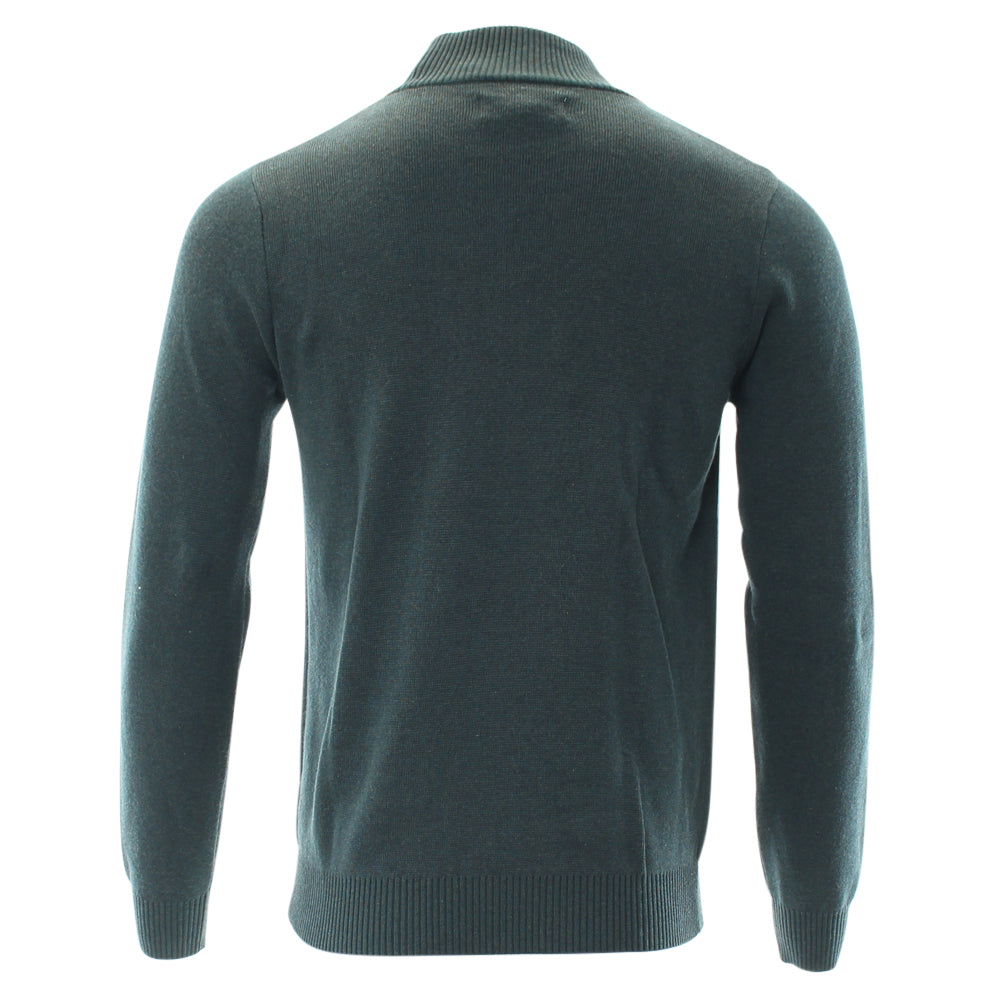 Jason Half Zip Sweat Dark Olive