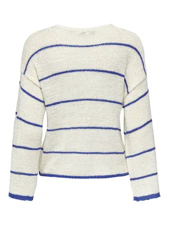 ONLGEENA 7/8 STRIPE O-NECK KNT