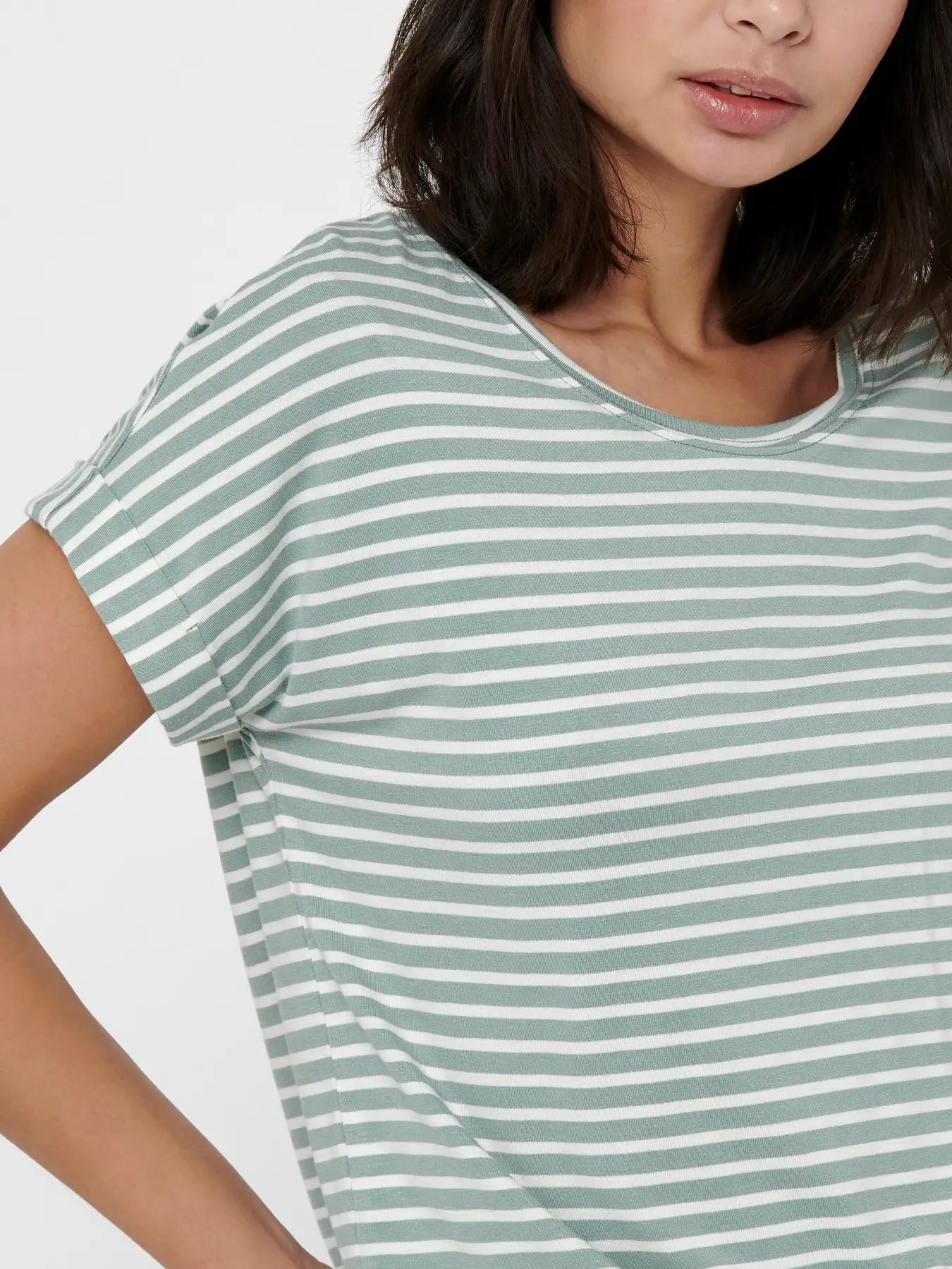 ONLMOSTER STRIPE S/S O-NECK TOP