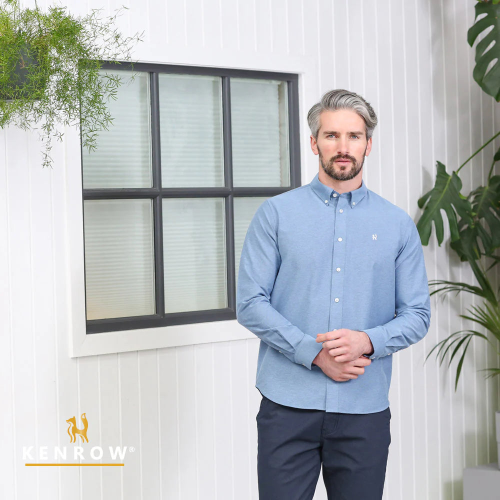 Jagger Oxford Shirt Denim Melange