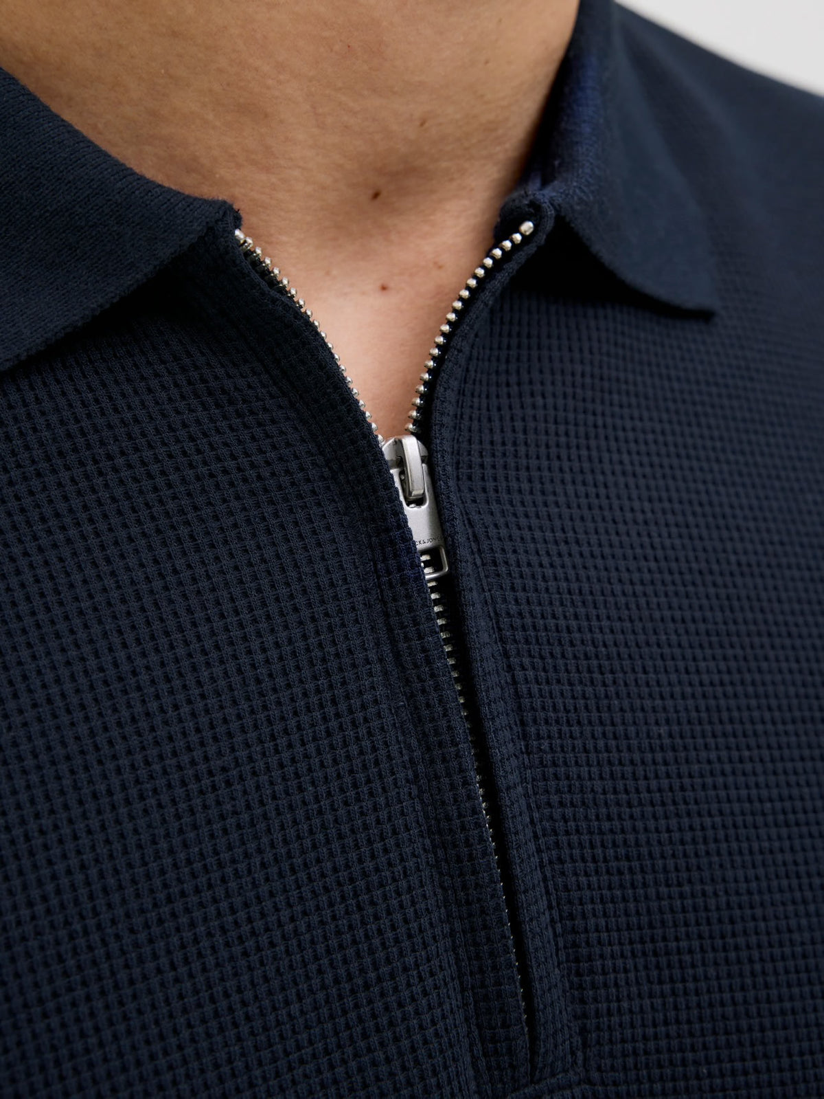 Austin Zip Polo Navy Blazer