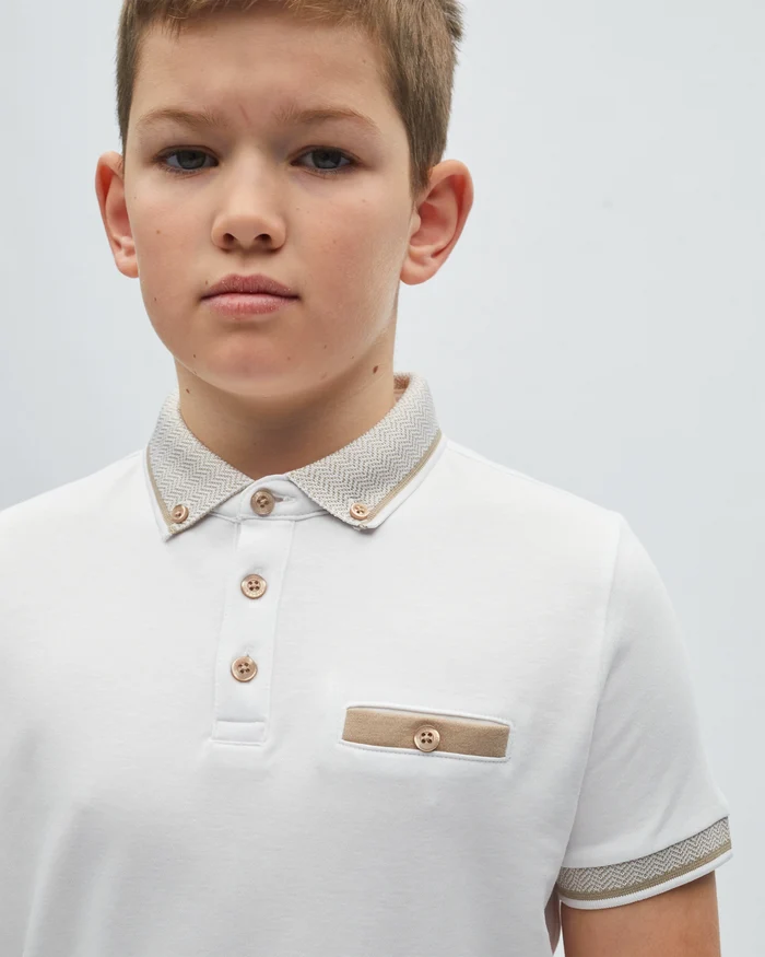Nixon Boy White Polo