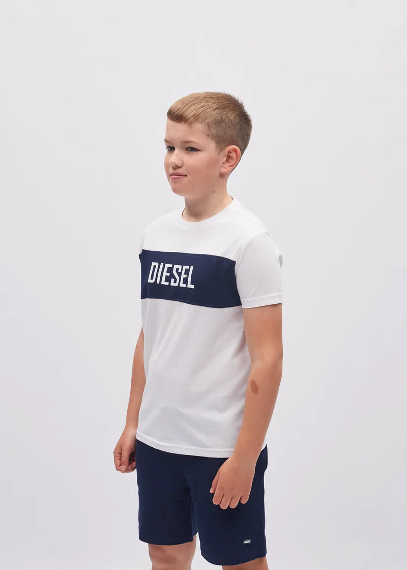 Heath Tee White/Navy