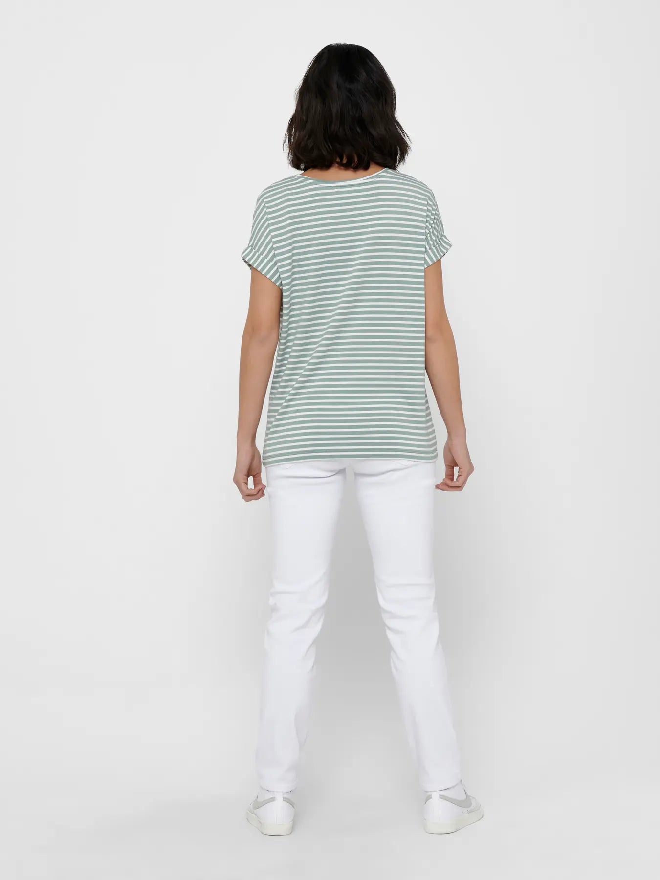 ONLMOSTER STRIPE S/S O-NECK TOP