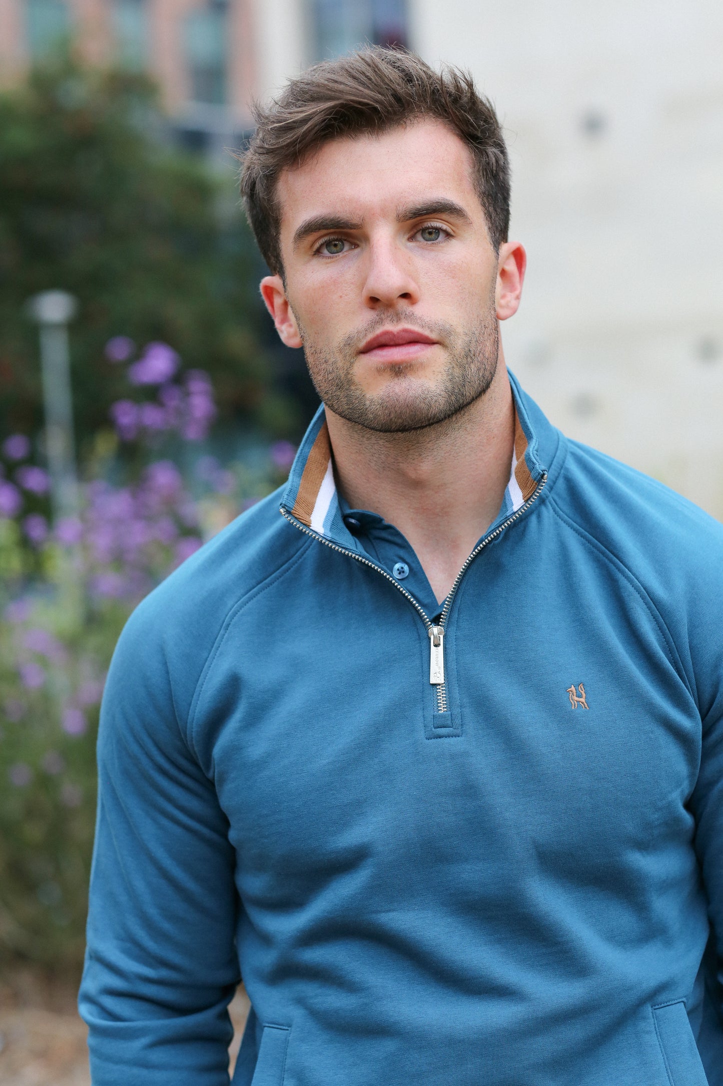 DAVE HALF ZIP TEAL