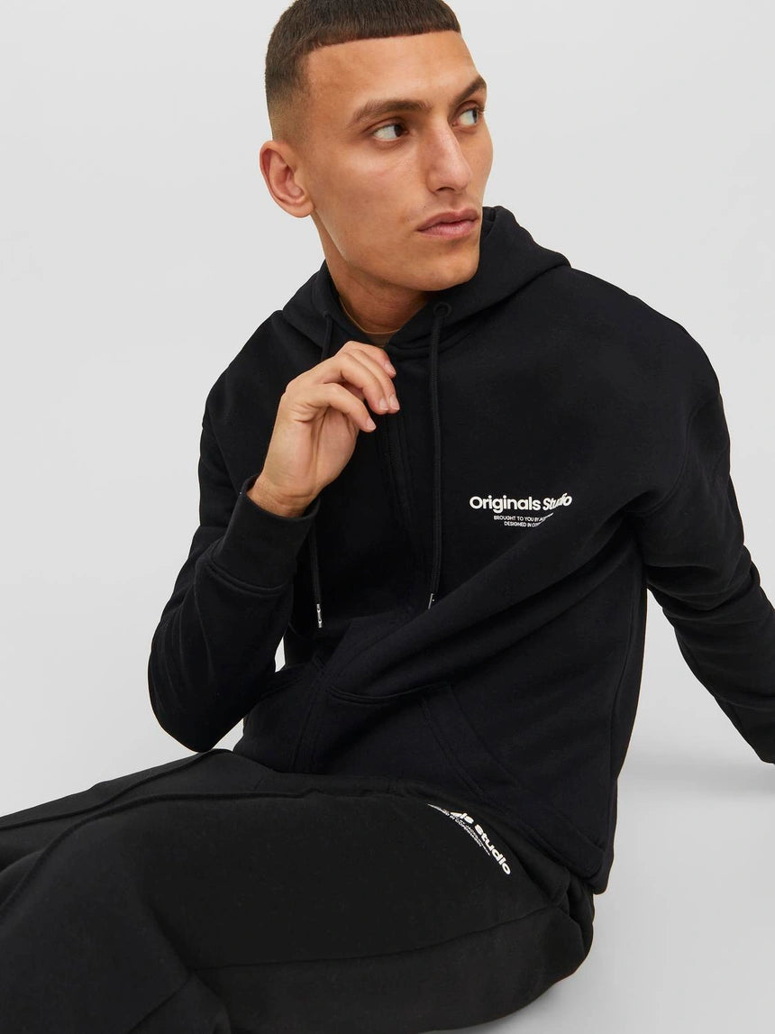 Vesterbro Sweat Zip Hood Black