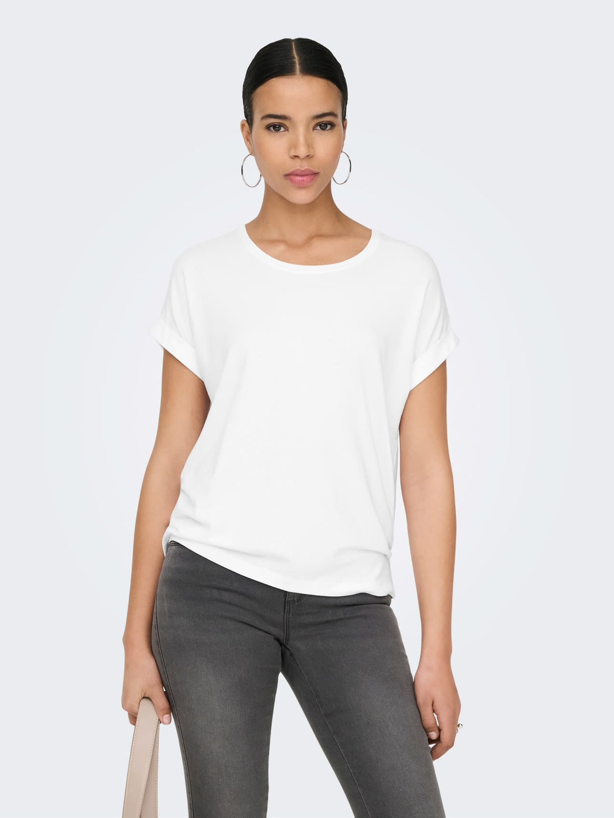 Moster S/S O-Neck White