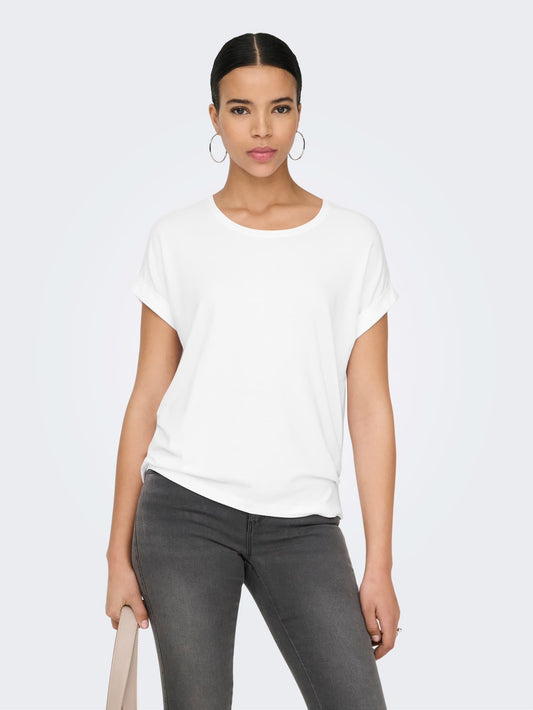 Moster S/S O-Neck White